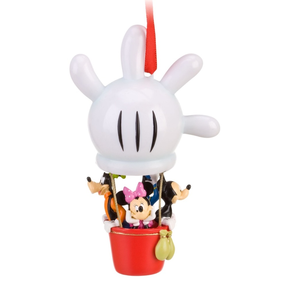 DISNEY MICKEY MOUSE HOT AIR BALLOON SKETCHBOOK ORNAMENT - Picture 1 of 7